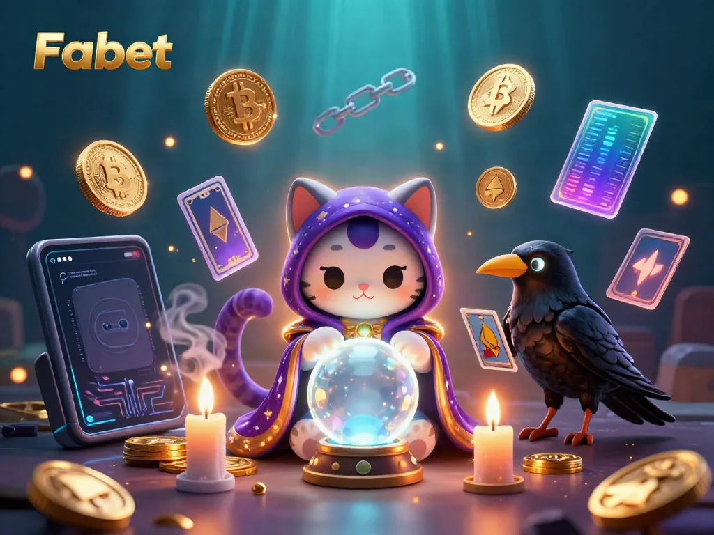 Experience the Fabet online casino adventure with mystical characters and digital assets in a vibrant setting.