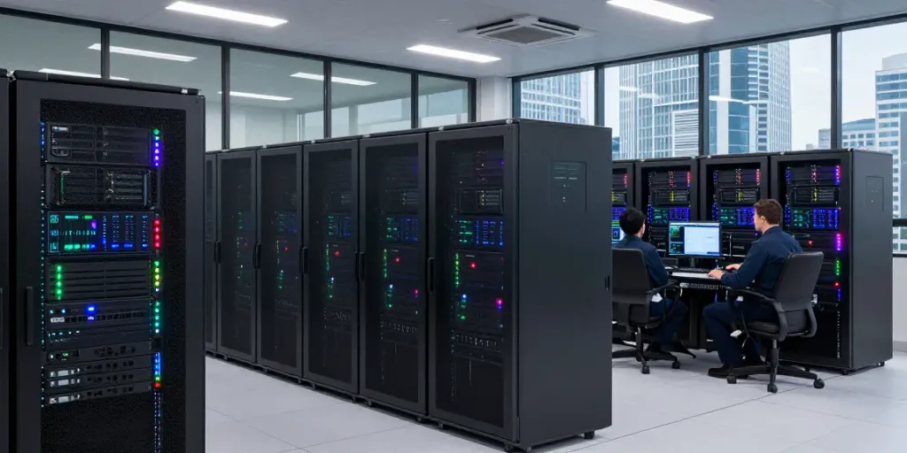 rokok 88 server room depicting advanced infrastructure for optimal internet connectivity